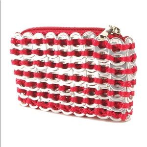 Escama coin purse red